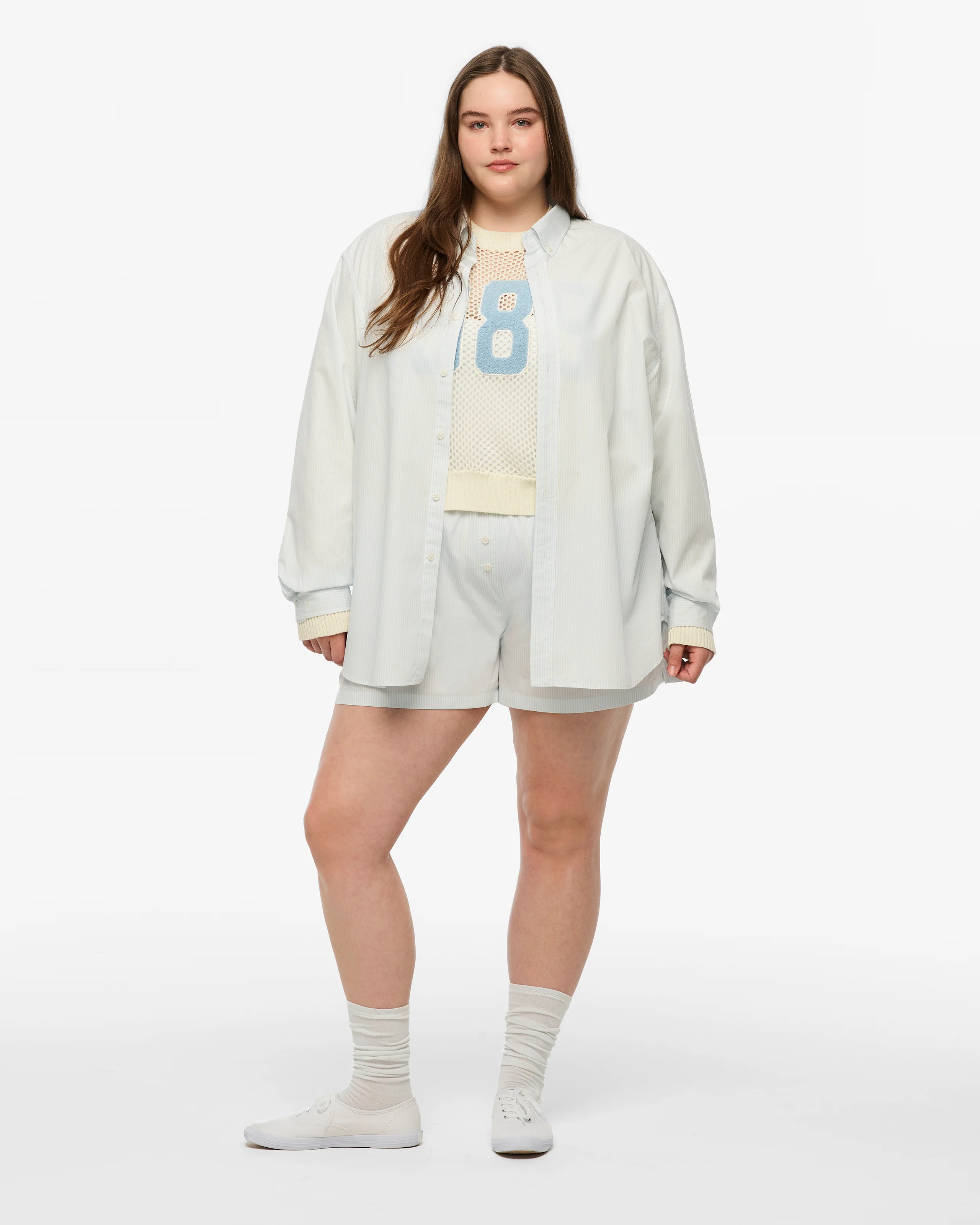 1989 (Taylor’s Version) Blue Stripe Poplin Shorts - Image 7