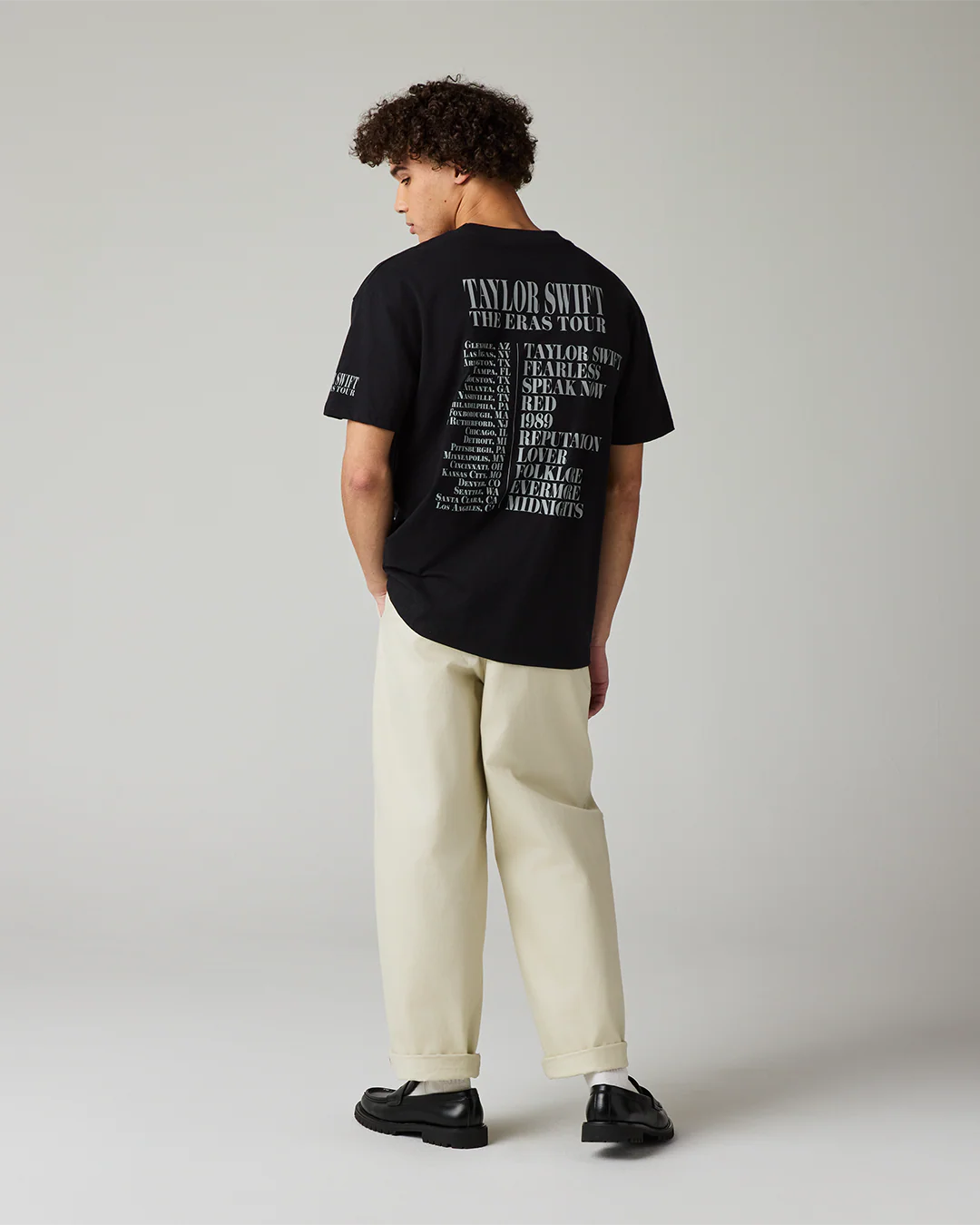 Taylor Swift | The Eras Tour Through LA Black T-Shirt - Image 12