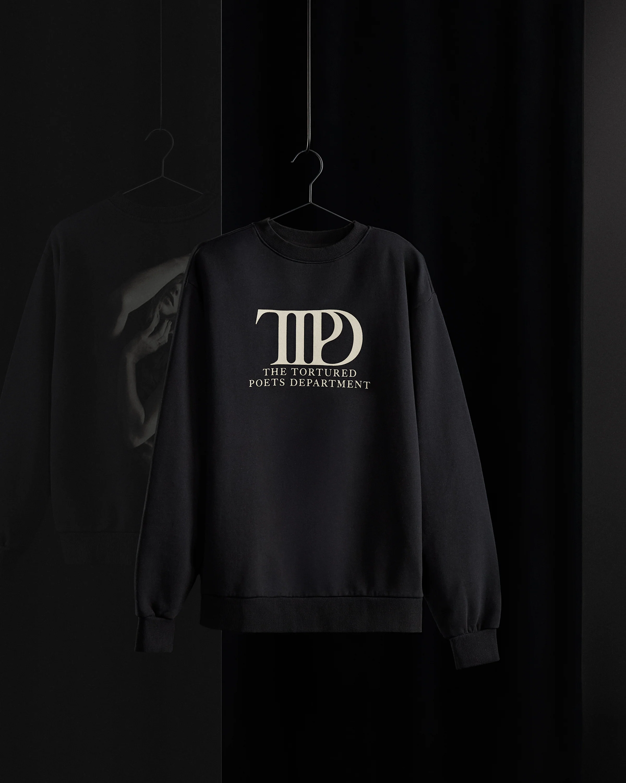 The Tortured Poets Department Black Crewneck - Image 6